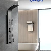 Душевая панель Ceruttispa CELIA B CT10401 из нержавеющей стали с форсунками, черный Душевая панель Ceruttispa CELIA B CT10401 из нержавеющей стали с форсунками, черный