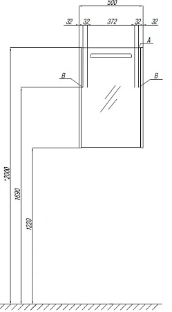 Зеркальный шкаф Aquaton Сильва 50 дуб макиато 1A215502SIW5L Зеркальный шкаф Aquaton Сильва 50 дуб макиато 1A215502SIW5L