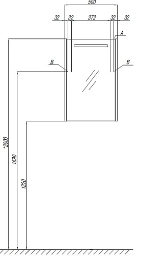 Зеркальный шкаф Aquaton Сильва 50 дуб фьорд 1A215502SIW6L Зеркальный шкаф Aquaton Сильва 50 дуб фьорд 1A215502SIW6L