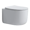 Унитаз подвесной Boheme Flow 969-SET-MW матовый белый с крышкой Унитаз подвесной Boheme Flow 969-SET-MW матовый белый с крышкой