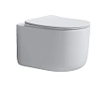 Унитаз подвесной Boheme Flow 969-SET-MW матовый белый с крышкой Унитаз подвесной Boheme Flow 969-SET-MW матовый белый с крышкой