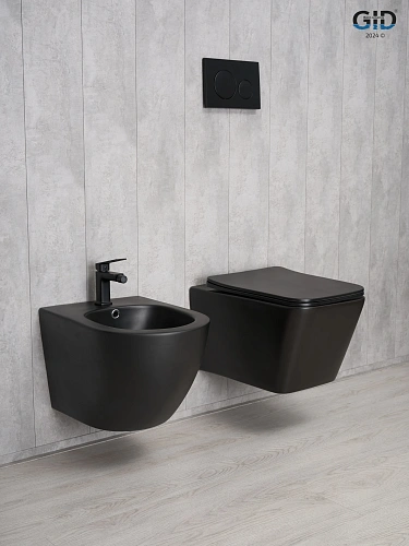 Унитаз подвесной Gid Tr2144Bm 62225Y черный матовый 52x36x33.5 с крышкой микролифт Унитаз подвесной Gid Tr2144Bm 62225Y черный матовый 52x36x33.5 с крышкой микролифт