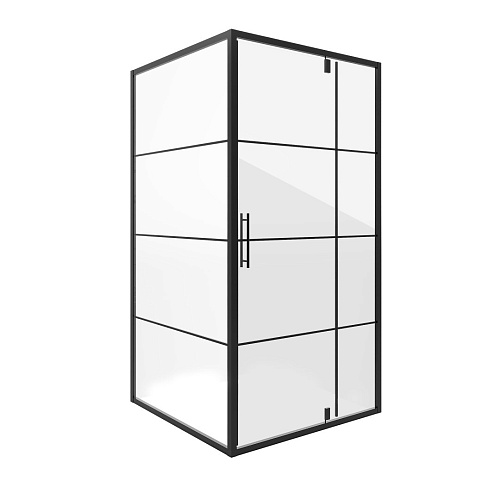 Душевой уголок Niagara Nova NG-0290-08 BLACK (900х900х1950) квадратная, дверь распашная _02900831BLACK Душевой уголок Niagara Nova NG-0290-08 BLACK (900х900х1950) квадратная, дверь распашная _02900831BLACK