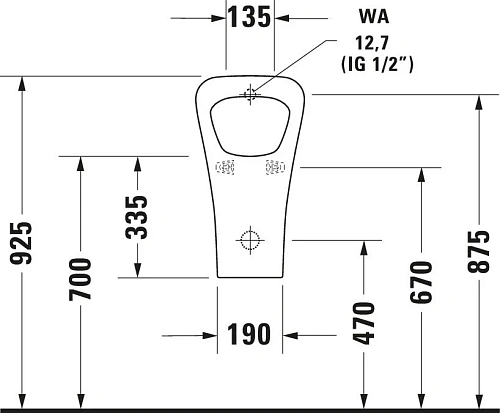 Писсуар Duravit DuraStyle 2804300000 30 см белый Писсуар Duravit DuraStyle 2804300000 30 см белый