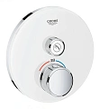 Смеситель для душа GROHE Grohtherm SmartControl на 1 выход, белая луна (29150LS0) внешняя часть терм Смеситель для душа GROHE Grohtherm SmartControl на 1 выход, белая луна (29150LS0) внешняя часть терм