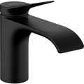 Смеситель для раковины Hansgrohe Vivenis 80 без сливного гарнитура 75012670, матовый черный Смеситель для раковины Hansgrohe Vivenis 80 без сливного гарнитура 75012670, матовый черный