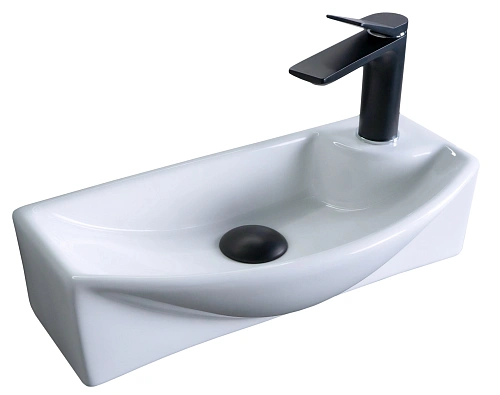 Раковина Gid 7946L 61120 подвесная белая 45.5x22x13 Раковина Gid 7946L 61120 подвесная белая 45.5x22x13