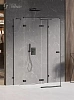 Душевой уголок NEW TRENDY AVEXA BLACK L 110x90x200 EXK-2615 черный