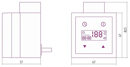 Блок управления Сунержа с кабелем KTX-3 300W 03-1517-0005 Золото Блок управления Сунержа с кабелем KTX-3 300W 03-1517-0005 Золото