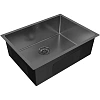 Кухонная мойка Paulmark NEXT 58 UNI, PM215844-GM, вороненая сталь, 580х440мм 1,2мм Кухонная мойка Paulmark NEXT 58 UNI, PM215844-GM, вороненая сталь, 580х440мм 1,2мм
