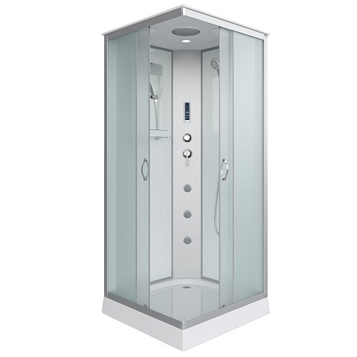 Душевая кабина Niagara Classic NG-1101-14F (900х900х2150) низкий поддон (13см) стекло матовое с полкой 11011423F Душевая кабина Niagara Classic NG-1101-14F (900х900х2150) низкий поддон (13см) стекло матовое с полкой 11011423F