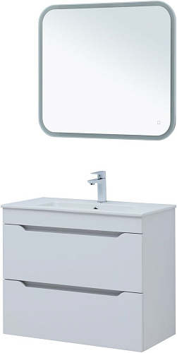 Тумба под раковину Aquanet Практика 80 белый матовый 00330459 напольная/подвесная Тумба под раковину Aquanet Практика 80 белый матовый 00330459 напольная/подвесная