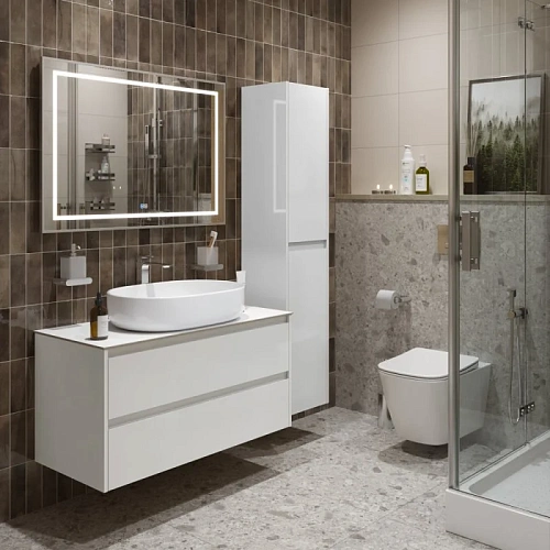 Тумба со столешницей и раковиной BelBagno KRAFT 100 kraft100bo-kepbo-1084-set подвесная KRAFT100BO-KEPBO-1084-SET Тумба со столешницей и раковиной BelBagno KRAFT 100 kraft100bo-kepbo-1084-set подвесная KRAFT100BO-KEPBO-1084-SET