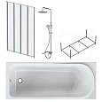 Акриловая ванна AM.PM Like W80ASET-170AC 170x70 с каркасом, шторкой и душевой системой Акриловая ванна AM.PM Like W80ASET-170AC 170x70 с каркасом, шторкой и душевой системой