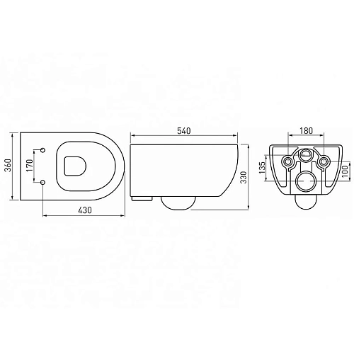 Унитаз подвесной BERGES EGO XL матовый зеленый Rimless 54 см, сиденье дюропласт, микролифт, быстросъ 082141 Унитаз подвесной BERGES EGO XL матовый зеленый Rimless 54 см, сиденье дюропласт, микролифт, быстросъ 082141