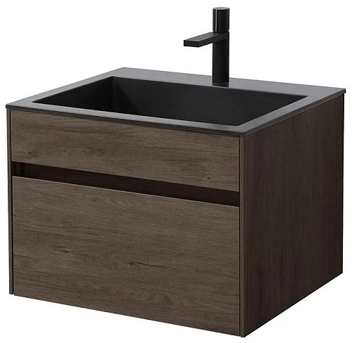 Тумба под раковину Vincea Chiara 600 подвесная, 1 выкатной ящик soft-close, R.Oak VMC-2C600RO Тумба под раковину Vincea Chiara 600 подвесная, 1 выкатной ящик soft-close, R.Oak VMC-2C600RO