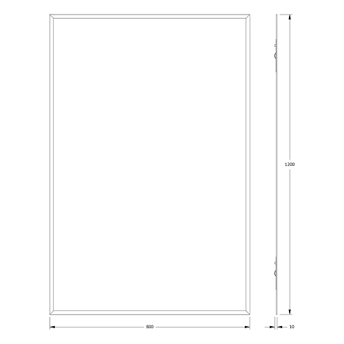 Зеркало Evoform Comfort BY 0942 80 х 120 см с фацетом 15 мм Зеркало Evoform Comfort BY 0942 80 х 120 см с фацетом 15 мм