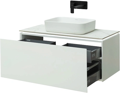 Тумба под раковину Allen Brau Infinity 100 1.21004.WM белый матовый Тумба под раковину Allen Brau Infinity 100 1.21004.WM белый матовый