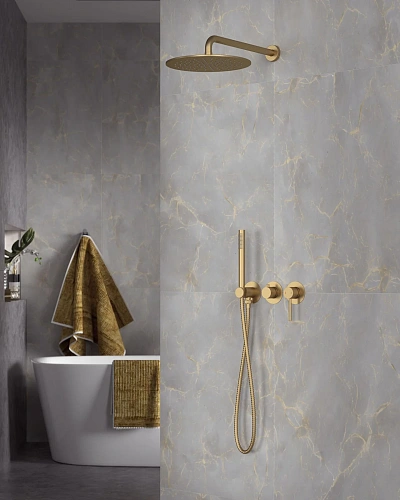 Душевая система Timo Saona SX-2349/17SM встраиваемая золото матовое Душевая система Timo Saona SX-2349/17SM встраиваемая золото матовое