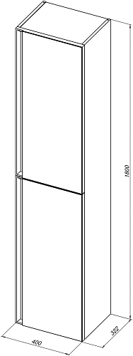 Шкаф-пенал Allen Brau Eclipse 40 1.E1005.CGM 2.0 олива матовый Шкаф-пенал Allen Brau Eclipse 40 1.E1005.CGM 2.0 олива матовый
