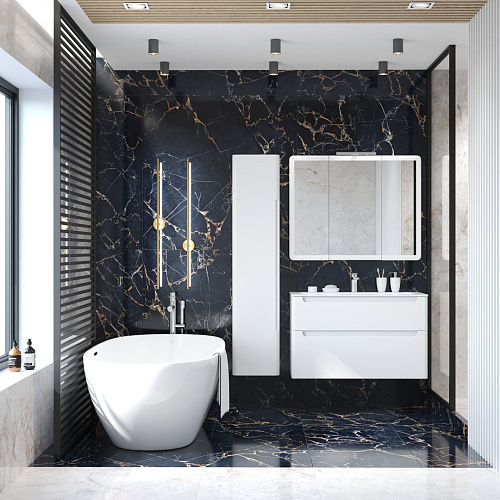 Зеркальный шкаф BRIZ Эстель 28-100 221 02-28100-00 00 БЕЛ белый Зеркальный шкаф BRIZ Эстель 28-100 221 02-28100-00 00 БЕЛ белый