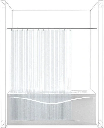 Карниз для ванны Aquanet прямой 150 00156494 Карниз для ванны Aquanet прямой 150 00156494