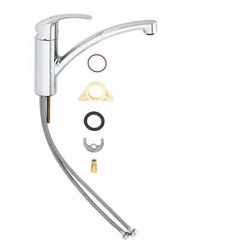 Смеситель для кухни GROHE Eurosmart new с низким изливом, хром (33281002) Смеситель для кухни GROHE Eurosmart new с низким изливом, хром (33281002)