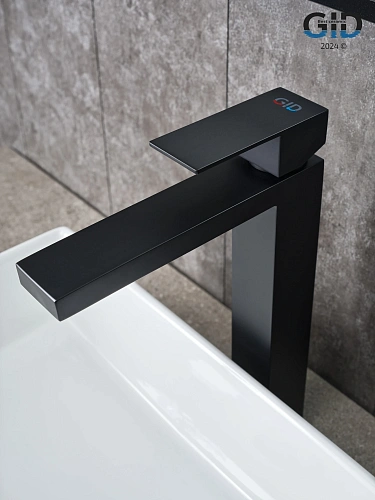 Смеситель для раковины Gid Anchel SS979-BM-D SS979BMD черный матовый Смеситель для раковины Gid Anchel SS979-BM-D SS979BMD черный матовый