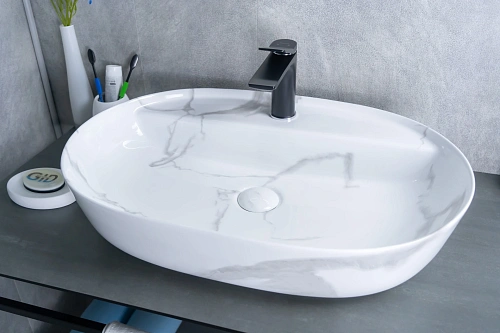 Раковина Gid Mnc346C 54470 накладная под камень глянцевая 61x41x14 Раковина Gid Mnc346C 54470 накладная под камень глянцевая 61x41x14