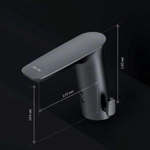 Смеситель для раковины AM.PM Inspire V2.0 F50A02322 сенсорный, черный Смеситель для раковины AM.PM Inspire V2.0 F50A02322 сенсорный, черный