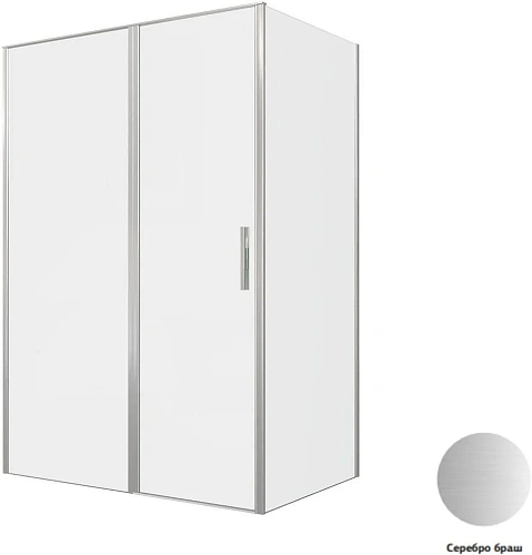 Душевой уголок Allen Brau Priority 140x90 3.31035.BA + 3.31044.BA серебро браш Душевой уголок Allen Brau Priority 140x90 3.31035.BA + 3.31044.BA серебро браш