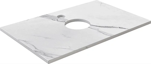 Консоль с раковиной DIWO Элиста 60 белый мрамор, Moduo 55 Leaf 554792 Консоль с раковиной DIWO Элиста 60 белый мрамор, Moduo 55 Leaf 554792