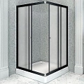 Душевой уголок Radomir Дрим 90х110 1-03-6-1-0-1221 прямоугольный, левый стекло матовое, поддон с каркасом и сифоном, профиль черный Душевой уголок Radomir Дрим 90х110 1-03-6-1-0-1221 прямоугольный, левый стекло матовое, поддон с каркасом и сифоном, профиль черный