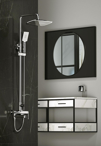Душевая система BelBagno ACQUA ACQUA-VSCM-CRM хром Душевая система BelBagno ACQUA ACQUA-VSCM-CRM хром