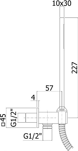 Душевой гарнитур Paffoni ZDUP095NO Душевой гарнитур Paffoni ZDUP095NO