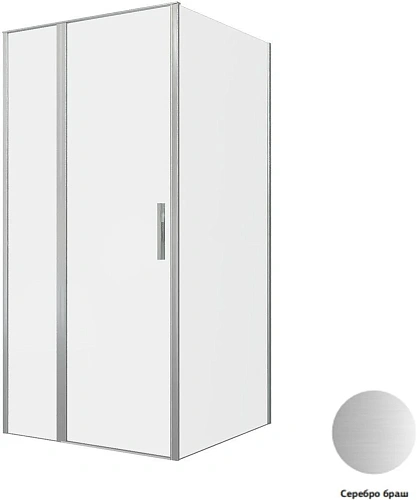 Душевой уголок Allen Brau Priority 100x100 3.31029.BA + 3.31047.BA серебро браш Душевой уголок Allen Brau Priority 100x100 3.31029.BA + 3.31047.BA серебро браш