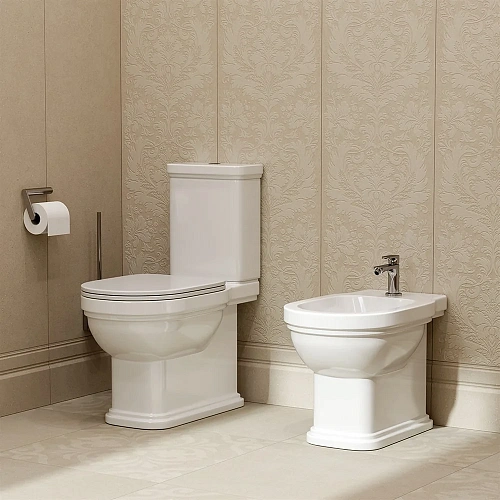 Биде напольное Kerama Marazzi POMPEI белый глянцевый PO.bidet.01 Биде напольное Kerama Marazzi POMPEI белый глянцевый PO.bidet.01