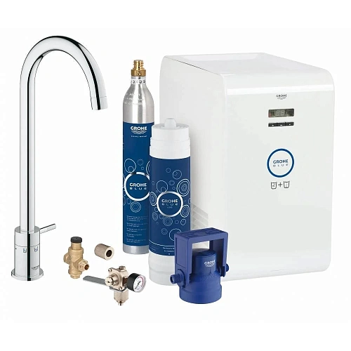 Смеситель для кухни GROHE Blue Minta New с вертикальным вентилем, для охлаждения и газирования, стар 31302001 Смеситель для кухни GROHE Blue Minta New с вертикальным вентилем, для охлаждения и газирования, стар 31302001