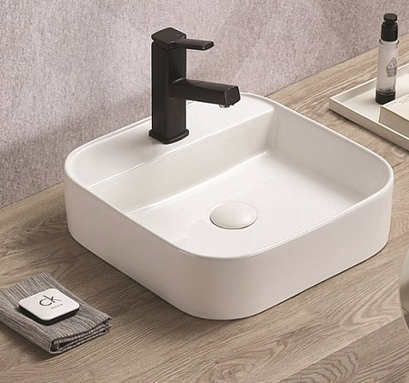 Раковина CeramaLux 78574 накладная, белый