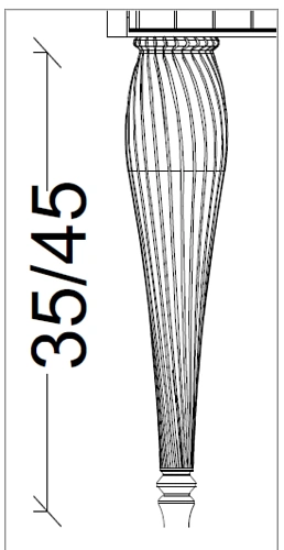 Ножки Boheme SPIRALE 45 см белые (пара) 848-W-45 Ножки Boheme SPIRALE 45 см белые (пара) 848-W-45