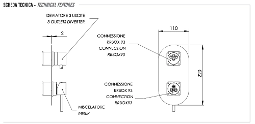 Смеситель для душа Remer X Style X93KBCFP, чёрный брашированный хром Смеситель для душа Remer X Style X93KBCFP, чёрный брашированный хром