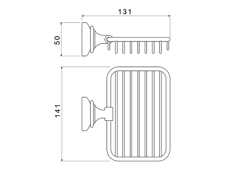 Мыльница Aquatek КЛАССИК AQ4533MB черный матовый Мыльница Aquatek КЛАССИК AQ4533MB черный матовый