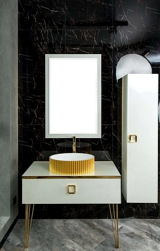 Шкаф-пенал Boheme Lucido Жечужный белый 772-W Шкаф-пенал Boheme Lucido Жечужный белый 772-W