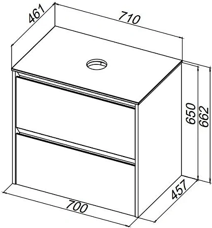 Столешница Allen Brau Activity 70 1.34021.AL акриловый камень альба Столешница Allen Brau Activity 70 1.34021.AL акриловый камень альба