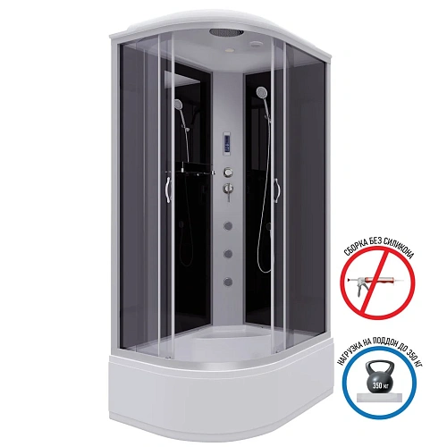 Душевая кабина Niagara Classic NG-2510-14RF (1200х800х2150) высокий поддон (40см) стекло тонированное 25101434RF Душевая кабина Niagara Classic NG-2510-14RF (1200х800х2150) высокий поддон (40см) стекло тонированное 25101434RF