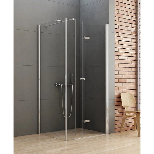 Душевой уголок NEW TRENDY NEW SOLEO PLUS складные двери R 100x120x195 K-0624 (хром) Душевой уголок NEW TRENDY NEW SOLEO PLUS складные двери R 100x120x195 K-0624 (хром)