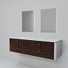 Комплект мебели ArtDecco Gabriella 150 AGB15W24D1M0 черный орех Комплект мебели ArtDecco Gabriella 150 AGB15W24D1M0 черный орех