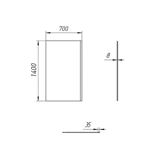 Шторка на ванну Paini Screen 70 см Paini-ScreenWT70C неподвижная, прозрачное, профиль черный Шторка на ванну Paini Screen 70 см Paini-ScreenWT70C неподвижная, прозрачное, профиль черный