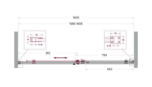 Душевая дверь BelBagno SOFT_CLOSE-2-BF-1-160-C-Cr 160 см, профиль хром, стекло прозрачное Душевая дверь BelBagno SOFT_CLOSE-2-BF-1-160-C-Cr 160 см, профиль хром, стекло прозрачное