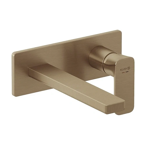 Смеситель для раковины Kludi RENON 42244N175 настенный для внутренней части 38241 брашированная бронза Смеситель для раковины Kludi RENON 42244N175 настенный для внутренней части 38241 брашированная бронза